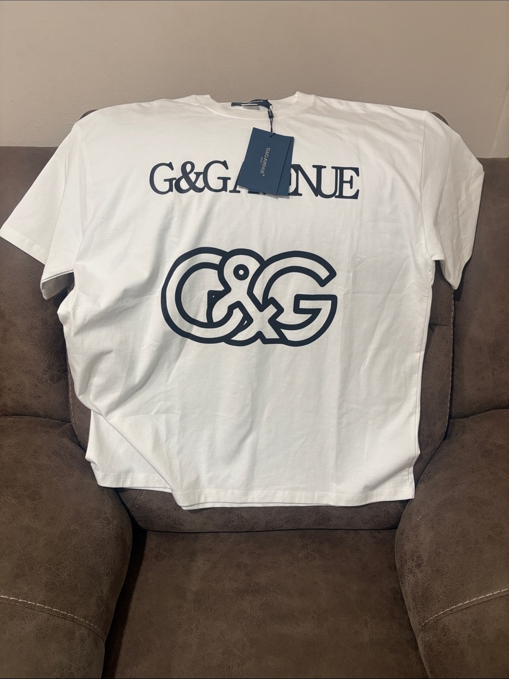 G&G AVENUE Men's retro oversized T-shirt